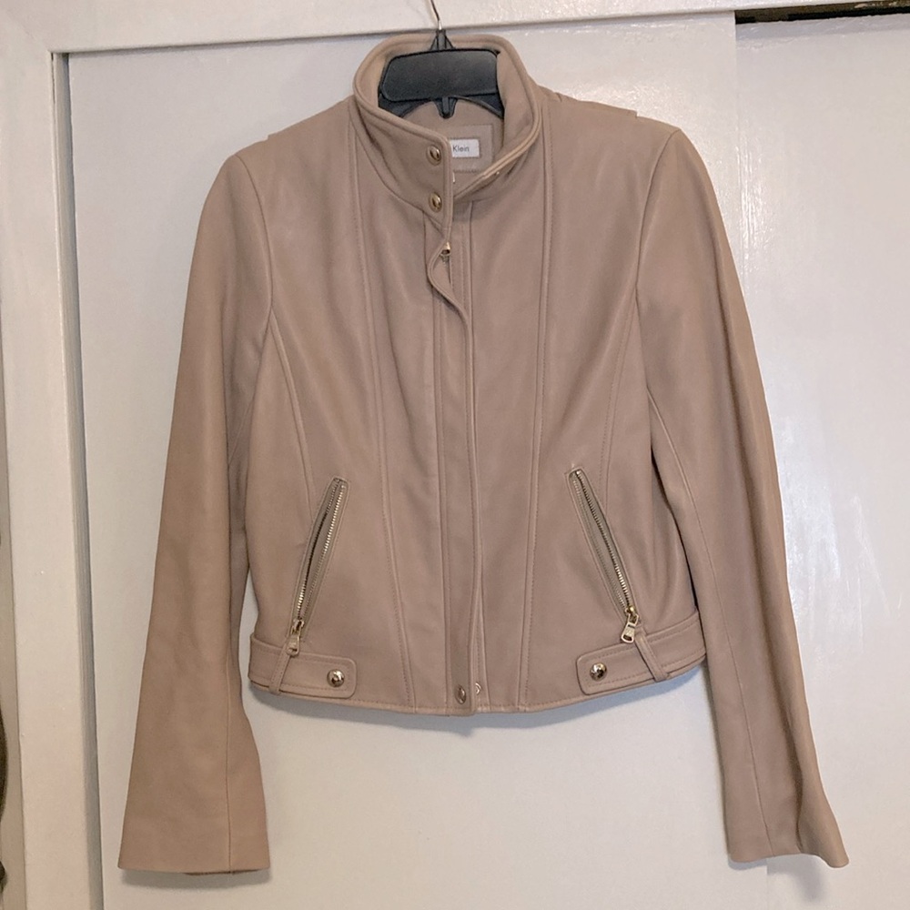 CK leather jacket